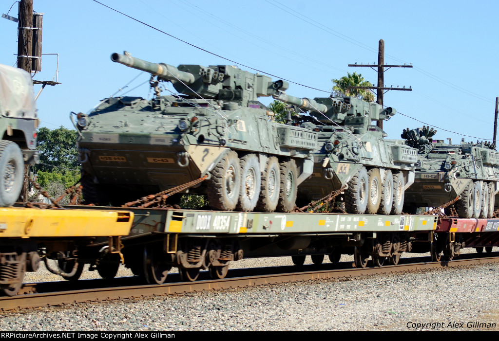 DODX 40354 Northbound, Military Loaded