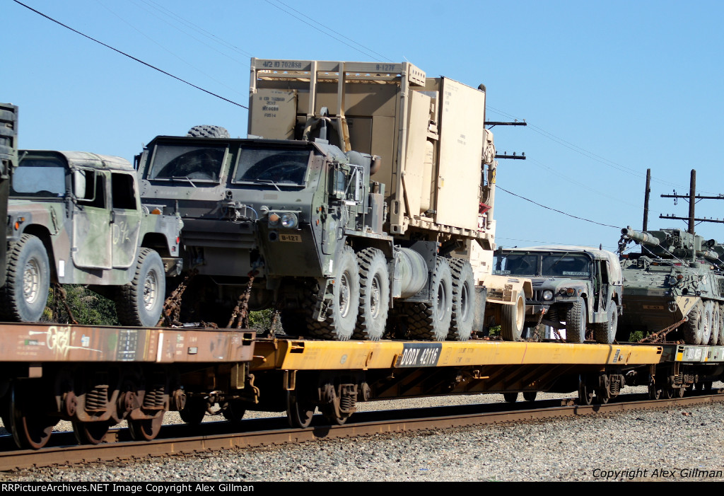 DODX 42116 Northbound, Military Loaded