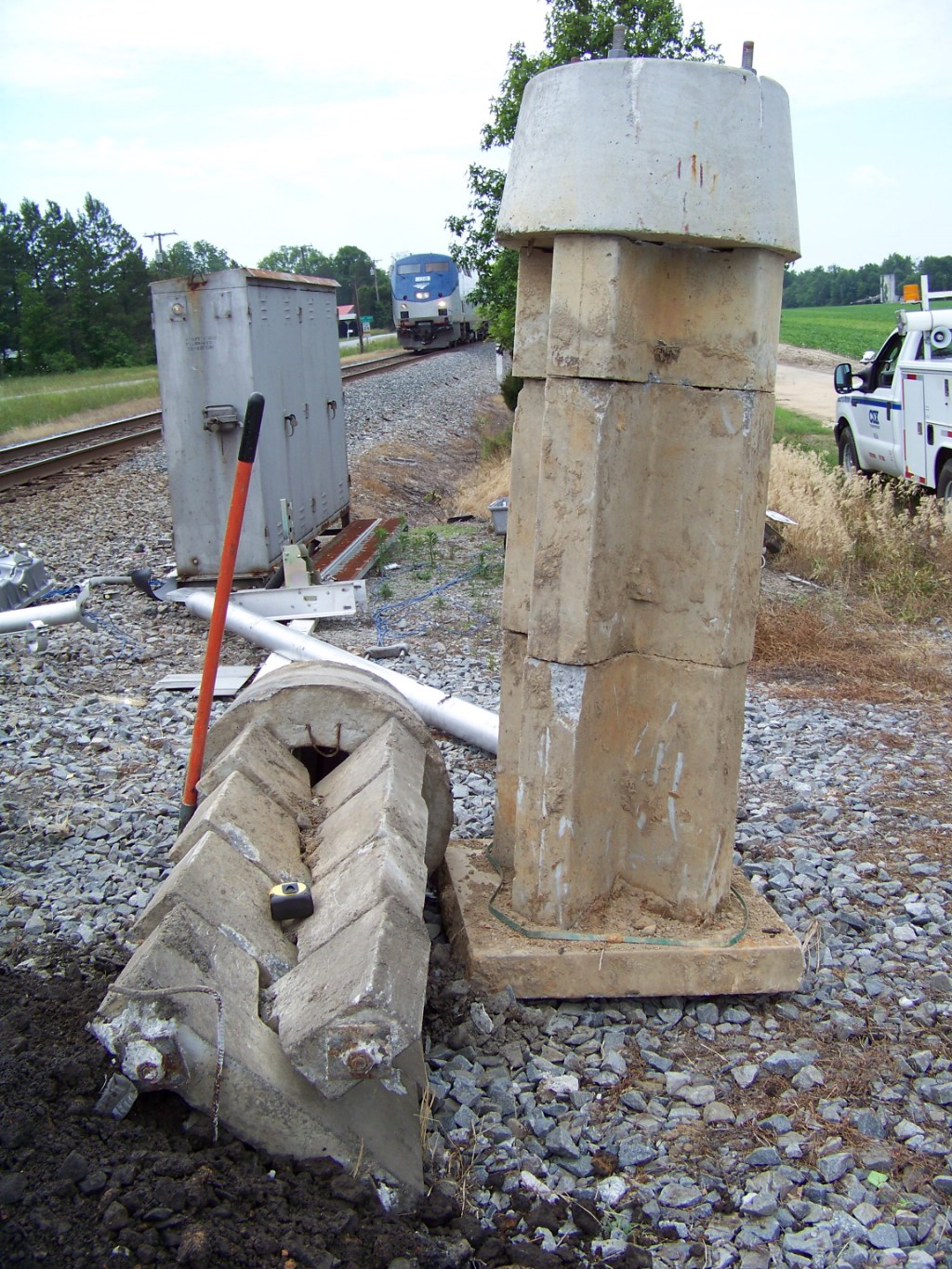 A New pillar waits to be implanted 