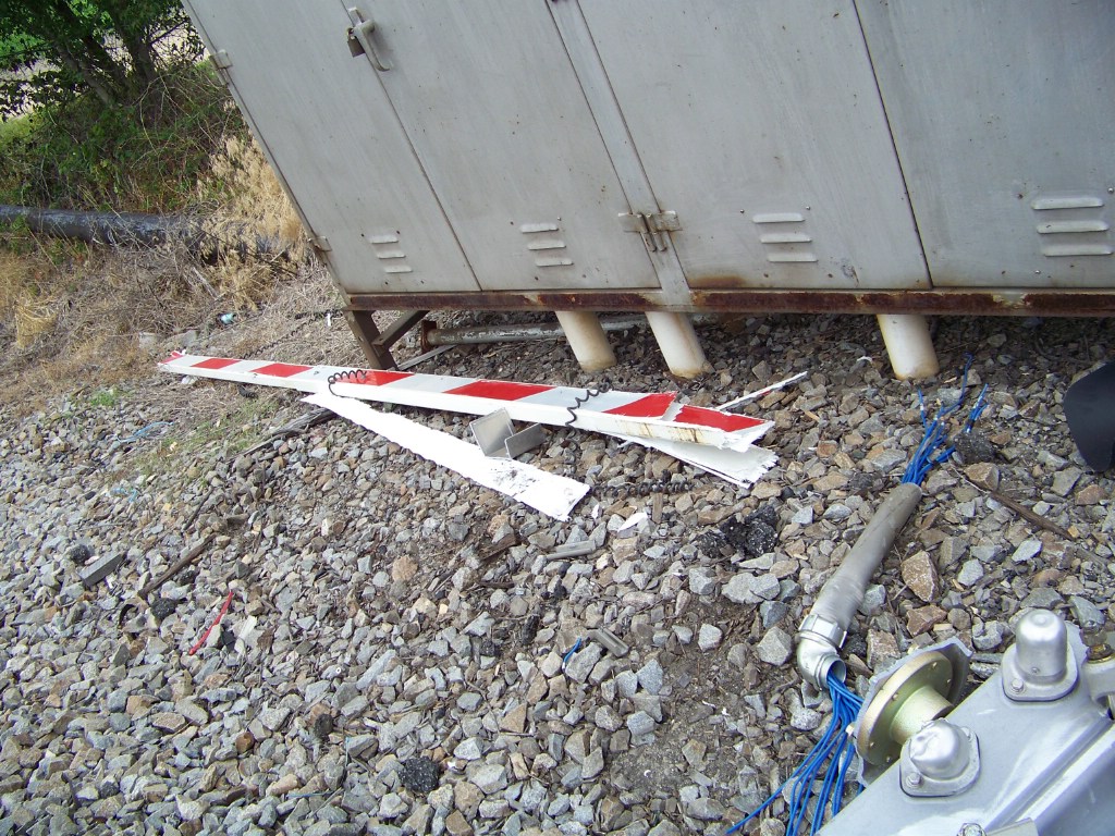 Fragments are strung everywhere