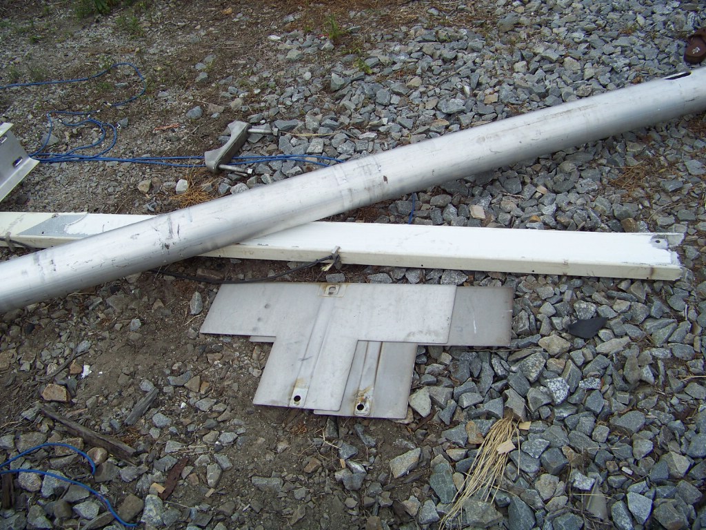 Snapped poles and gate arms everywhere