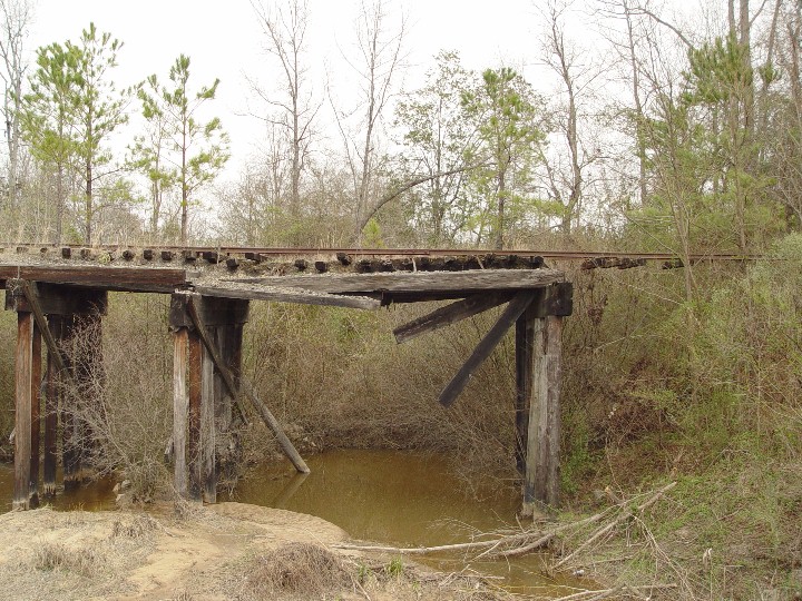 Dilapidated trestle