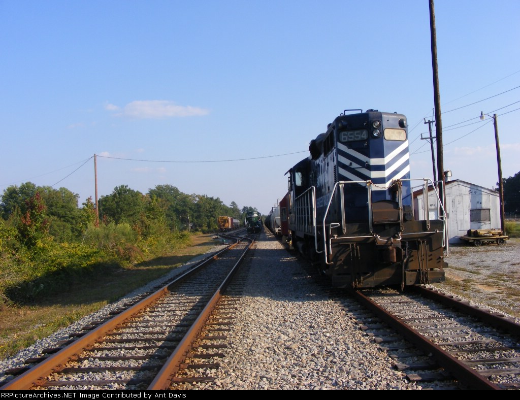 Both of Greenville & Westerns GP9s in the Yard