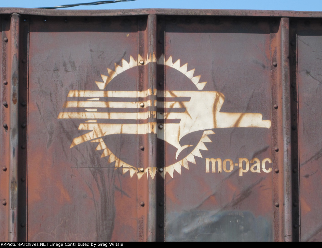 Mo-Pac (Missouri Pacific) Eagle logo on BPRR 6003
