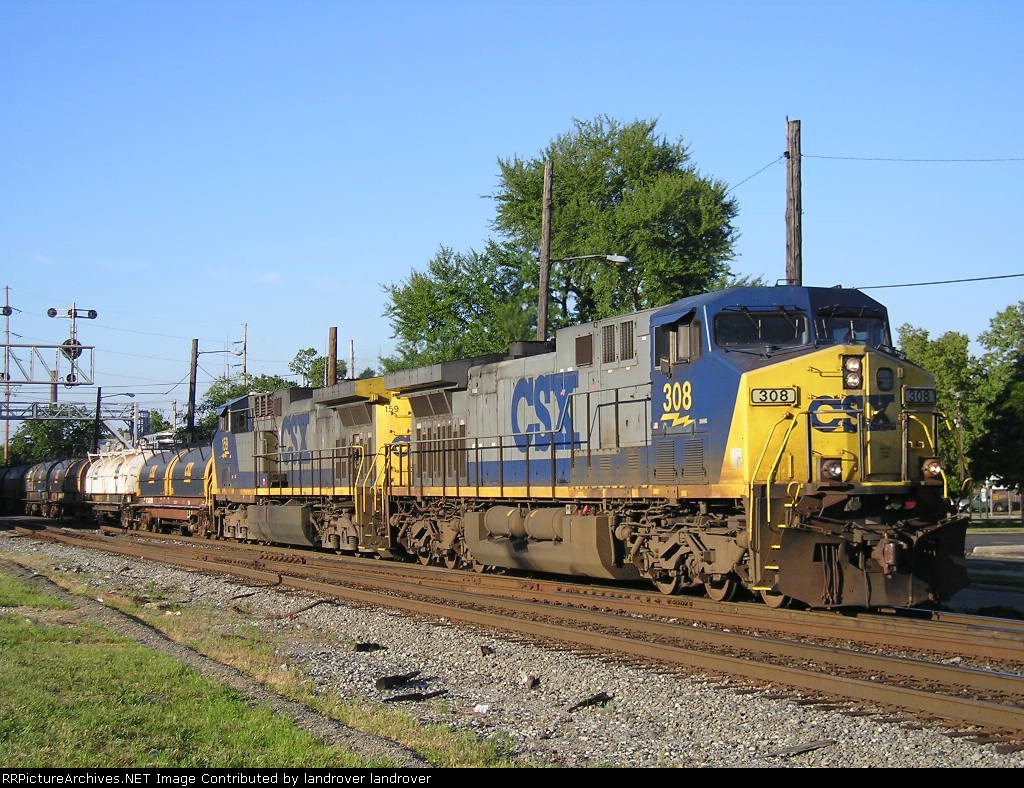 CSXT 308 On CSX K 514 Southbound