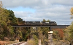 Eastbounder on the bridge