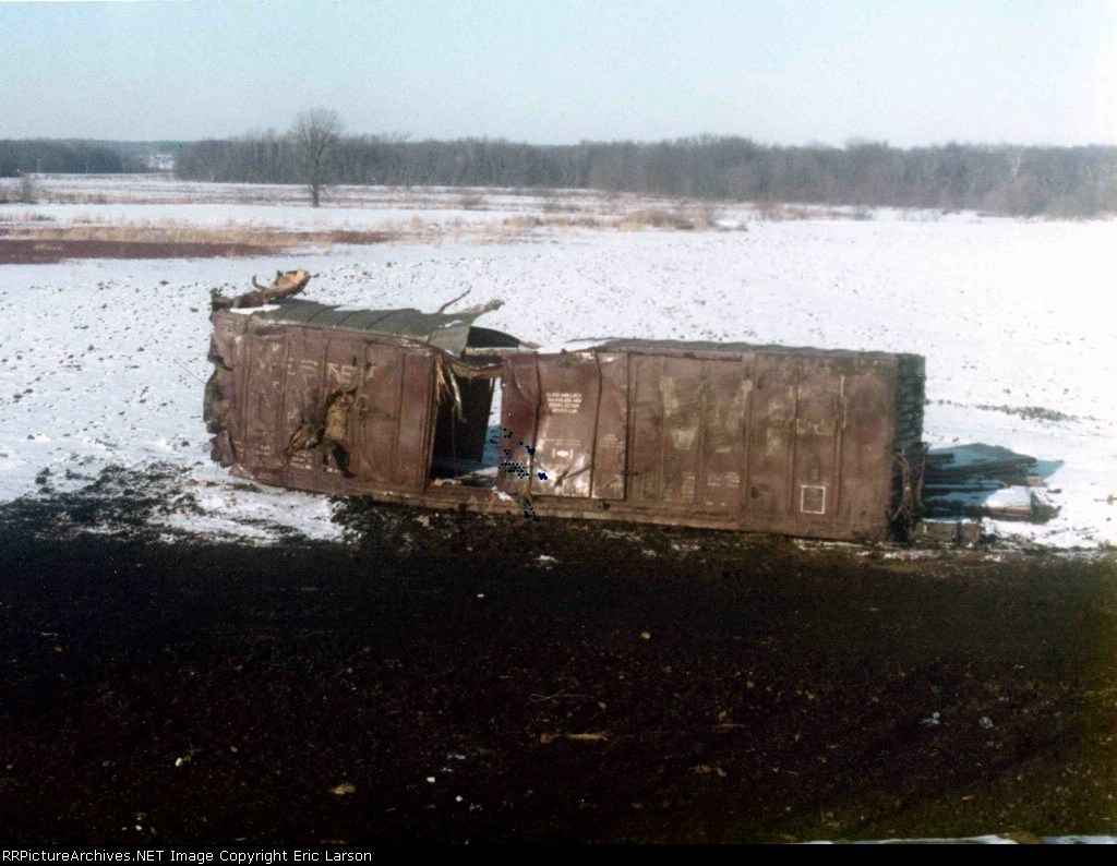 Derailed Boxcar