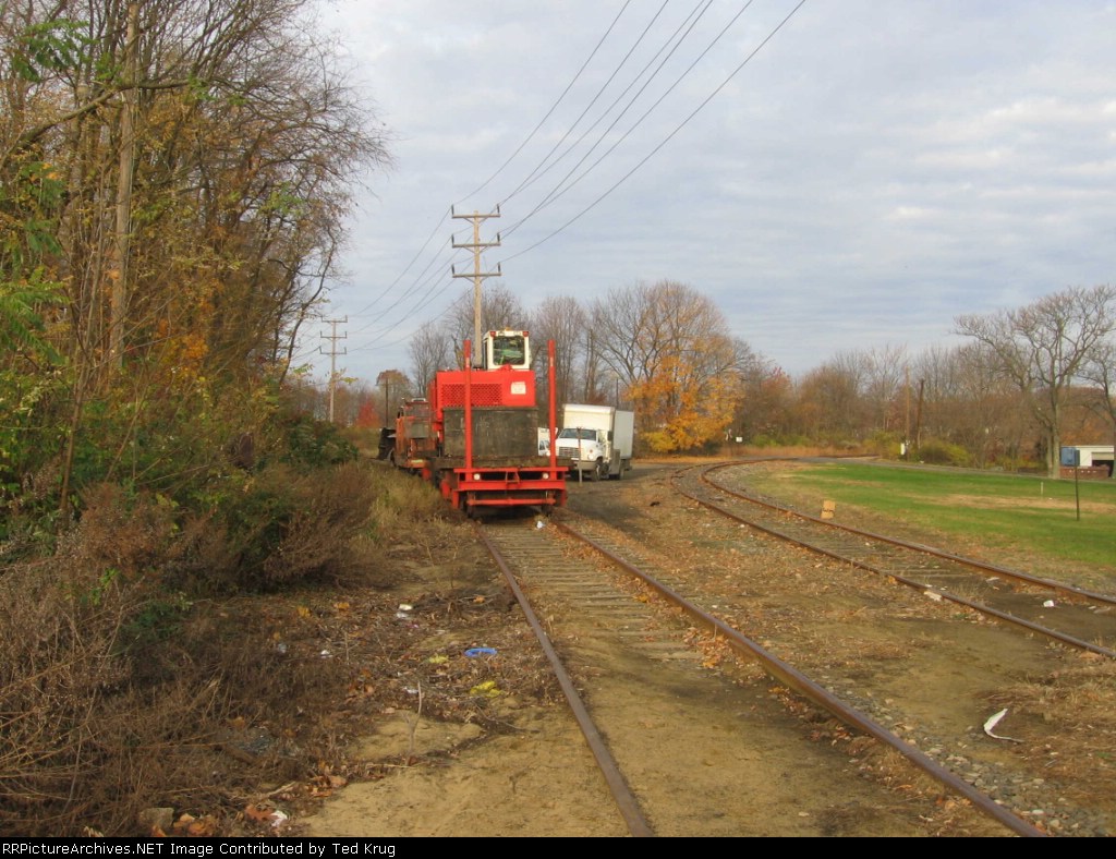 M.W. equipment heads out to work