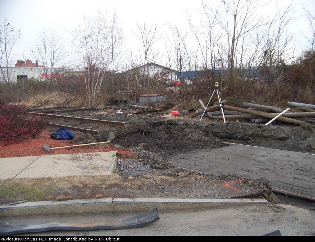 Railroad crossing replacement day 2