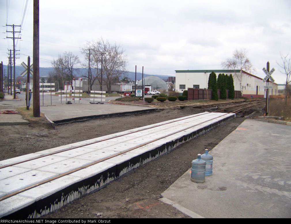 Railroad crossing replacement day 3