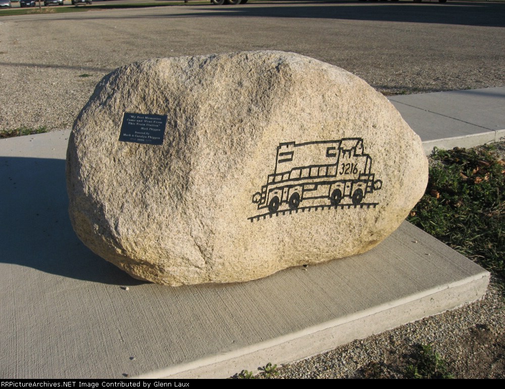 Professionely engraved rock