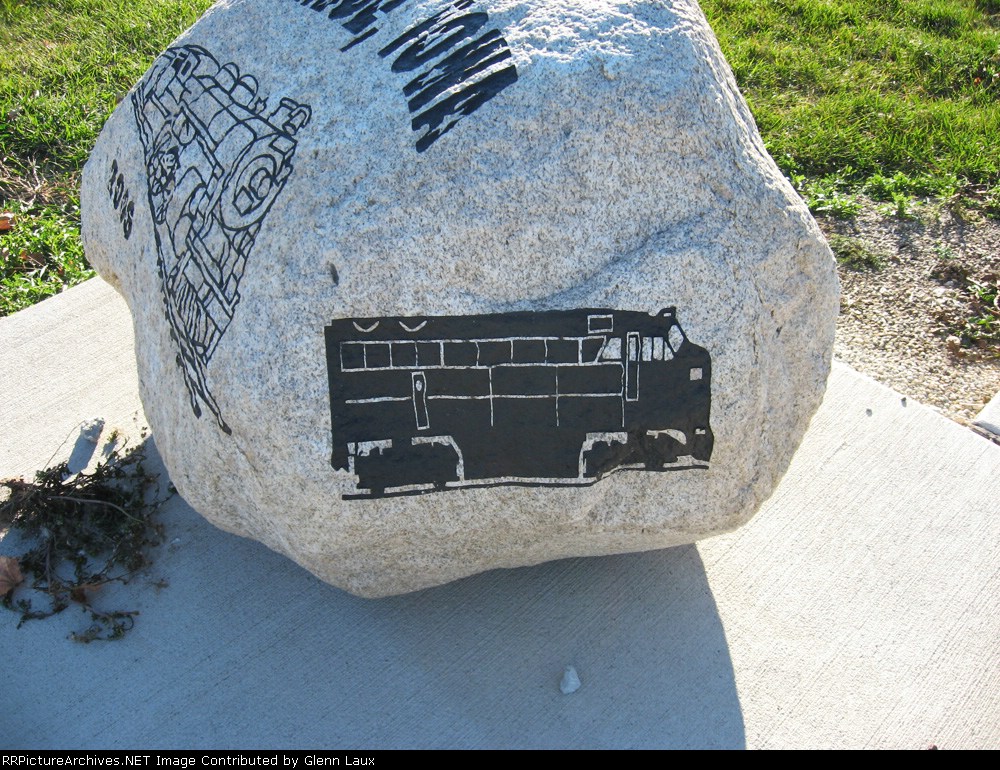 Professionely engraved rock