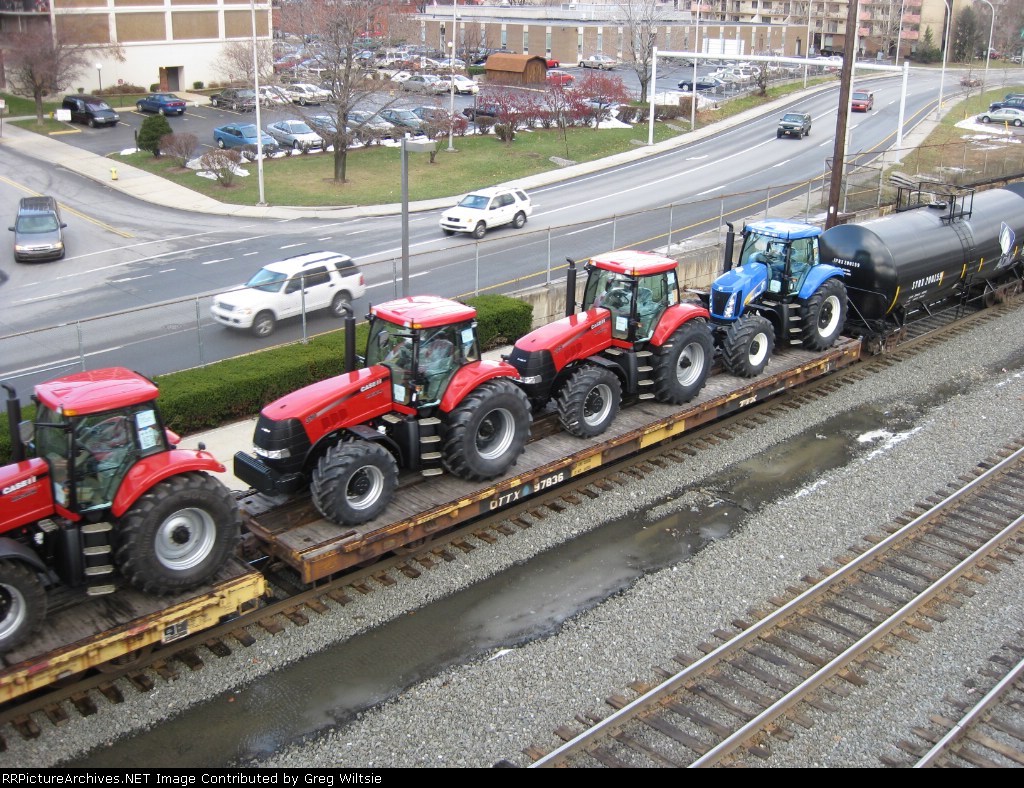 OTTX 97836 with a load of new Case and New Holland tractors