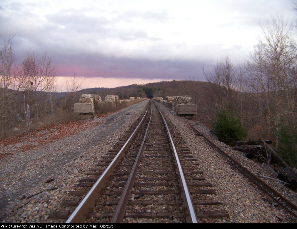 The Tunkhannock Viaduct track level
