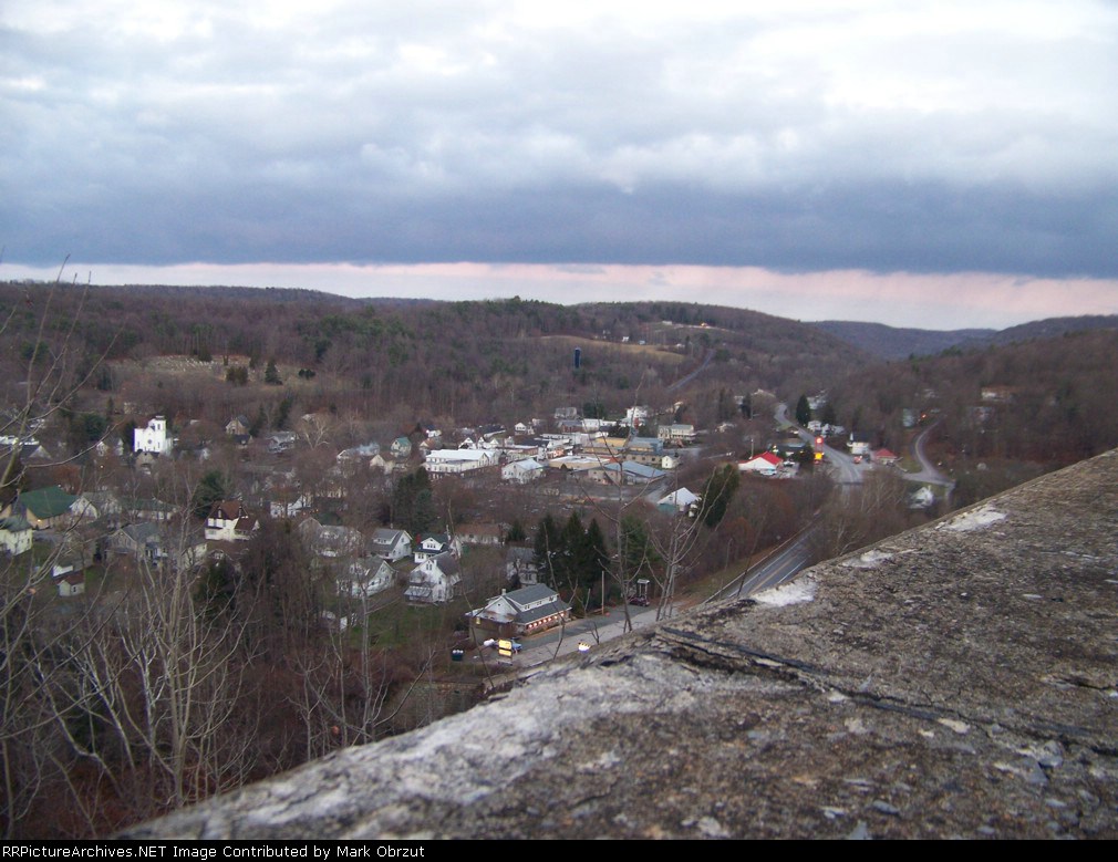 A view of Nicholson from top of the Tunkhannock Viaduct