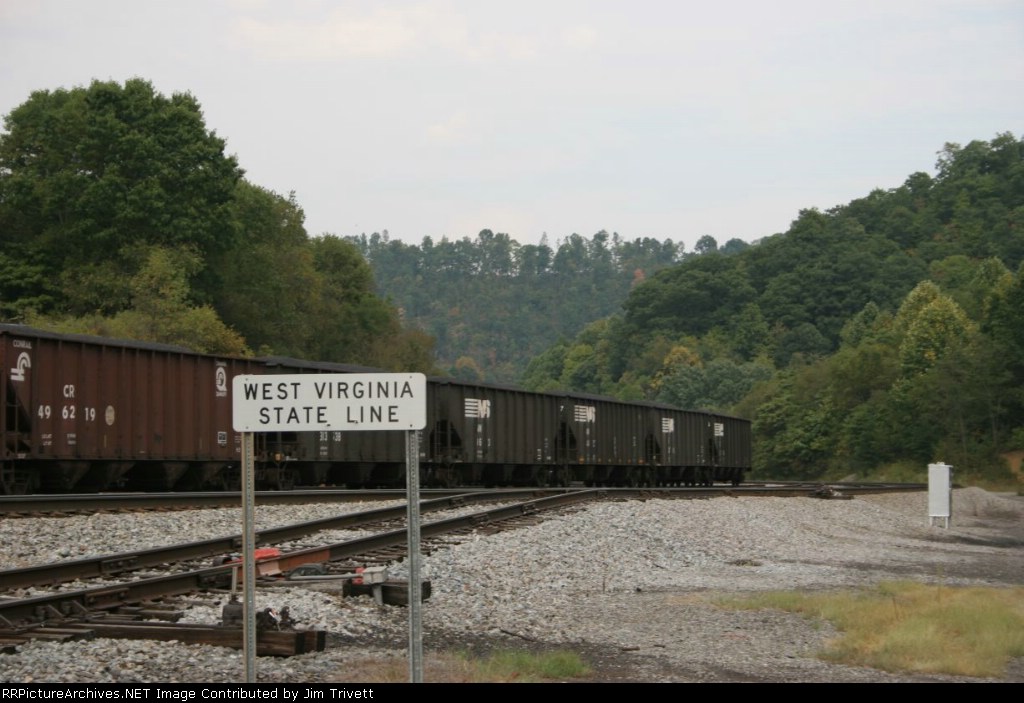 yard at Yards Va, looking at the yard at Yards WV, only yards away
