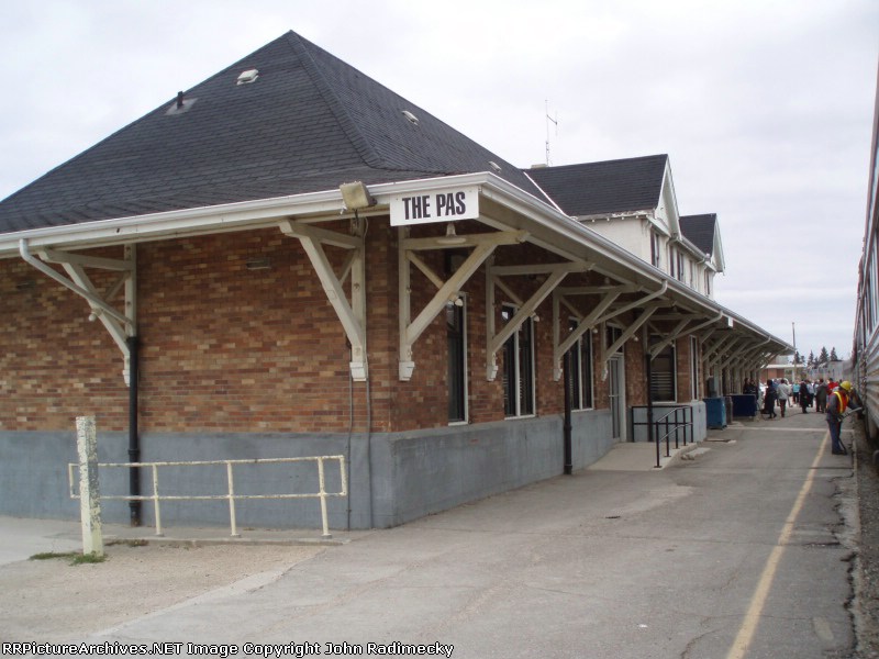 Station at The Pas (rhymes with Ma and Pa)