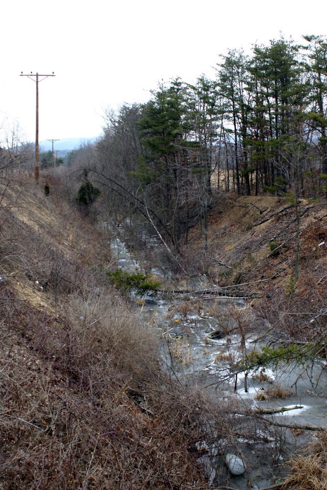 Looking North on the bridge (pg. 39 of To the Mines and Back)