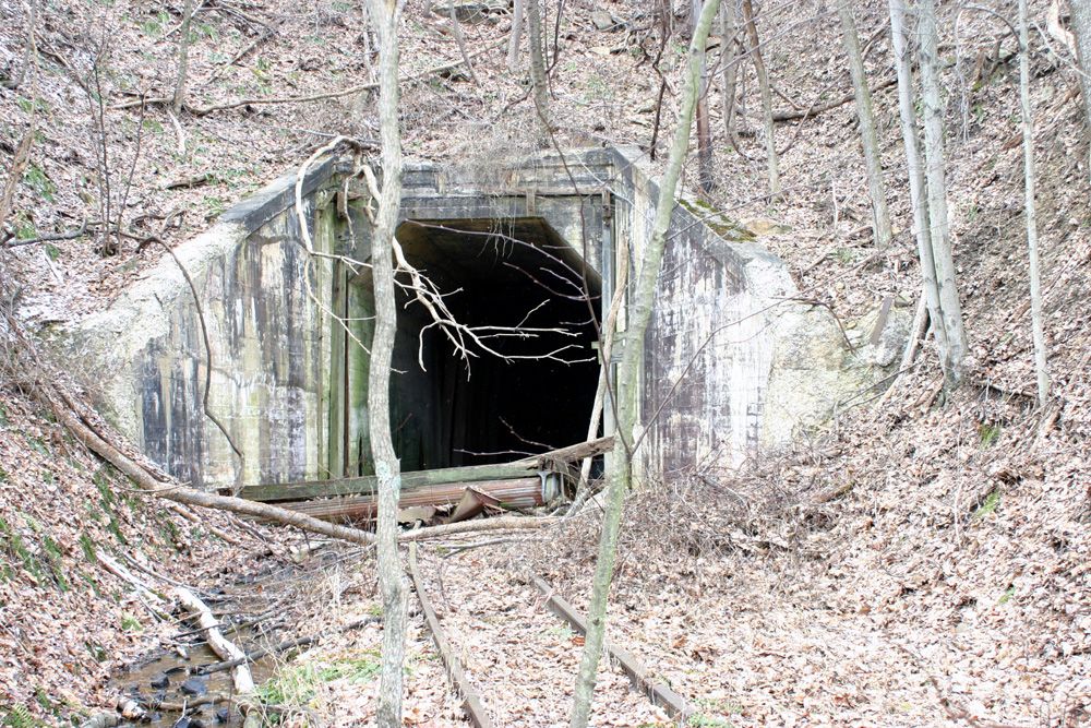 The less photographed (pg. 54 in To the Mines and Back) North Portal of Sideling Hill Tunnel