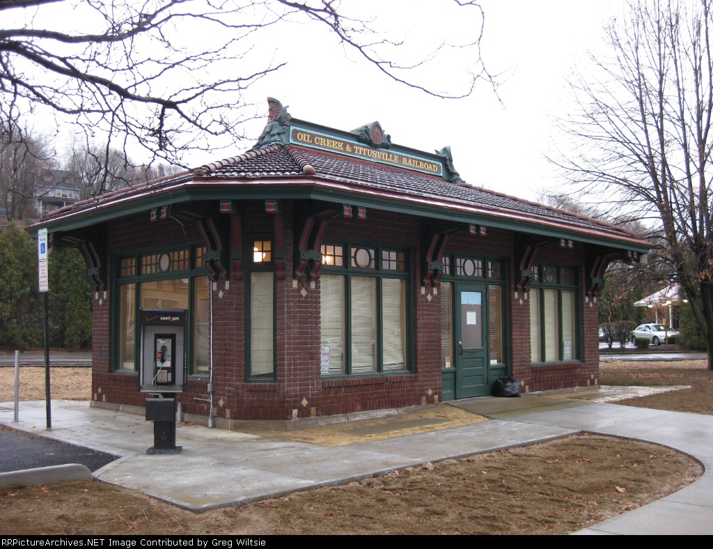 Oil City Station for the Oil Creek and Titusville Railroad