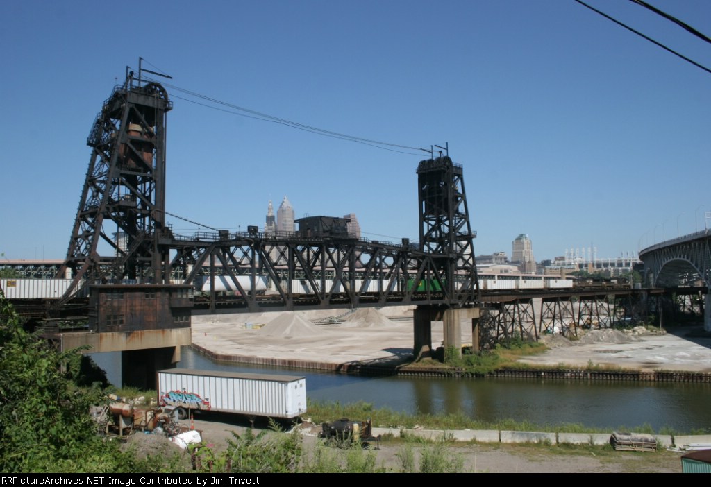 east bound crossing the NKP bridge