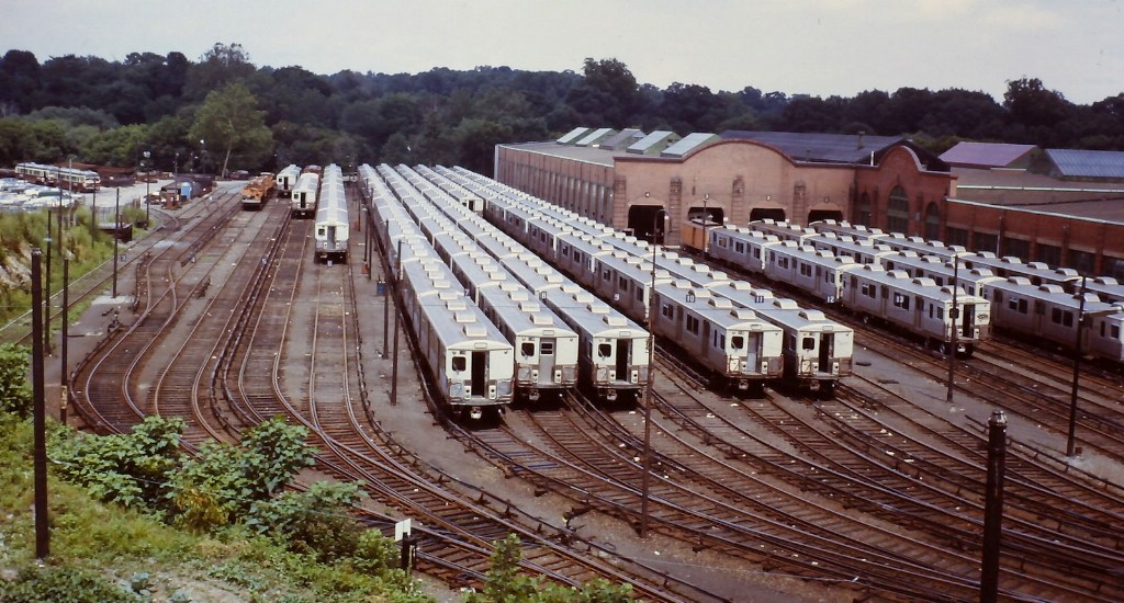 Almond Joy Cars at the Market-Frankfort El Yard at 69th Street