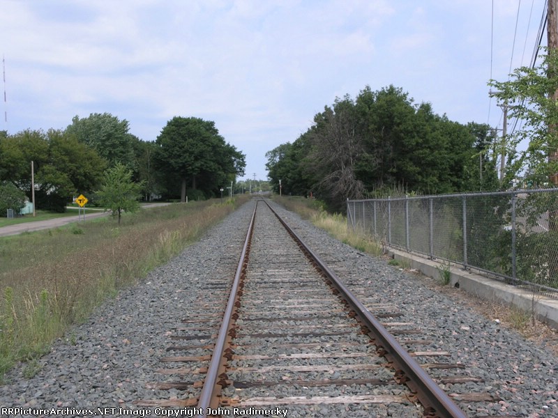 Looking north on the CP toyards Cardigan Junction