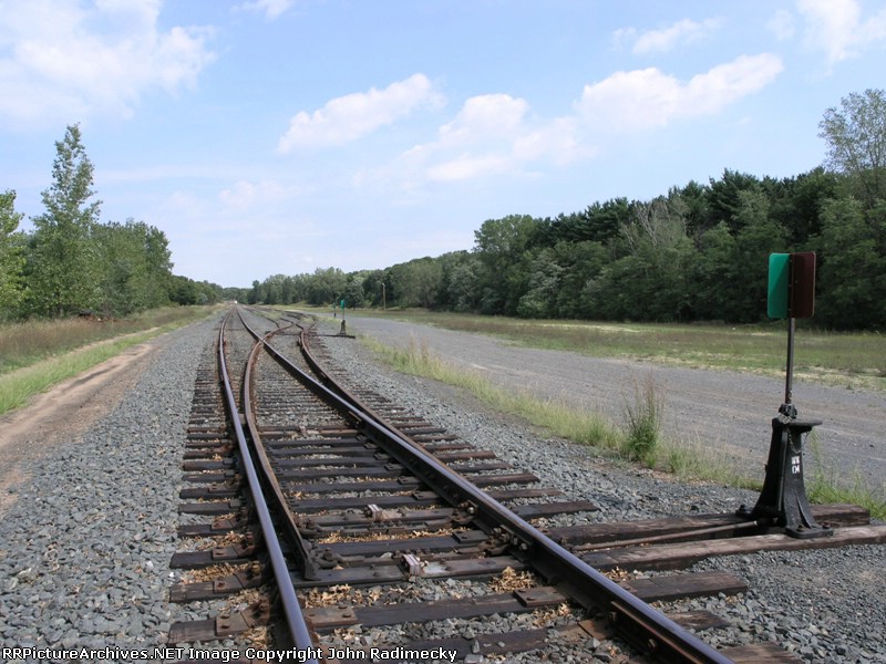 at the southern end of the tiny yard at Cardigan Jct