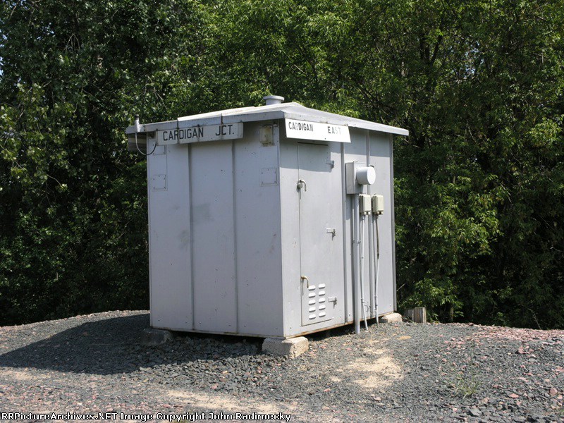 Cardigan East signal hut on the geographic north end of the sye