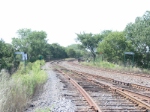 looking SW from the bottom leg of the wye at Cardigan Jct.  Aheed is the way to Shoreham Yard in North Minneapolis.