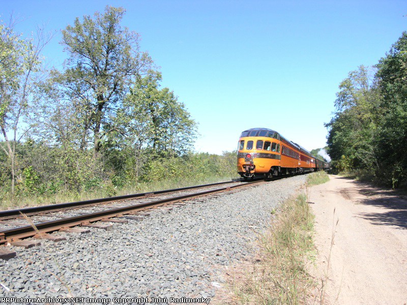 bringing up the rear in fine style