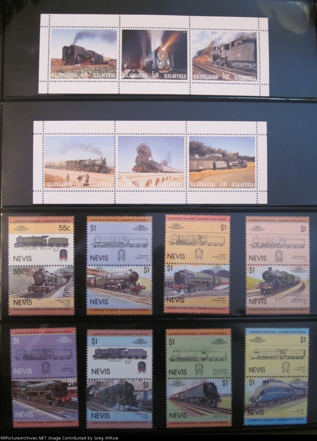 Railroad Postage Stamp Collection