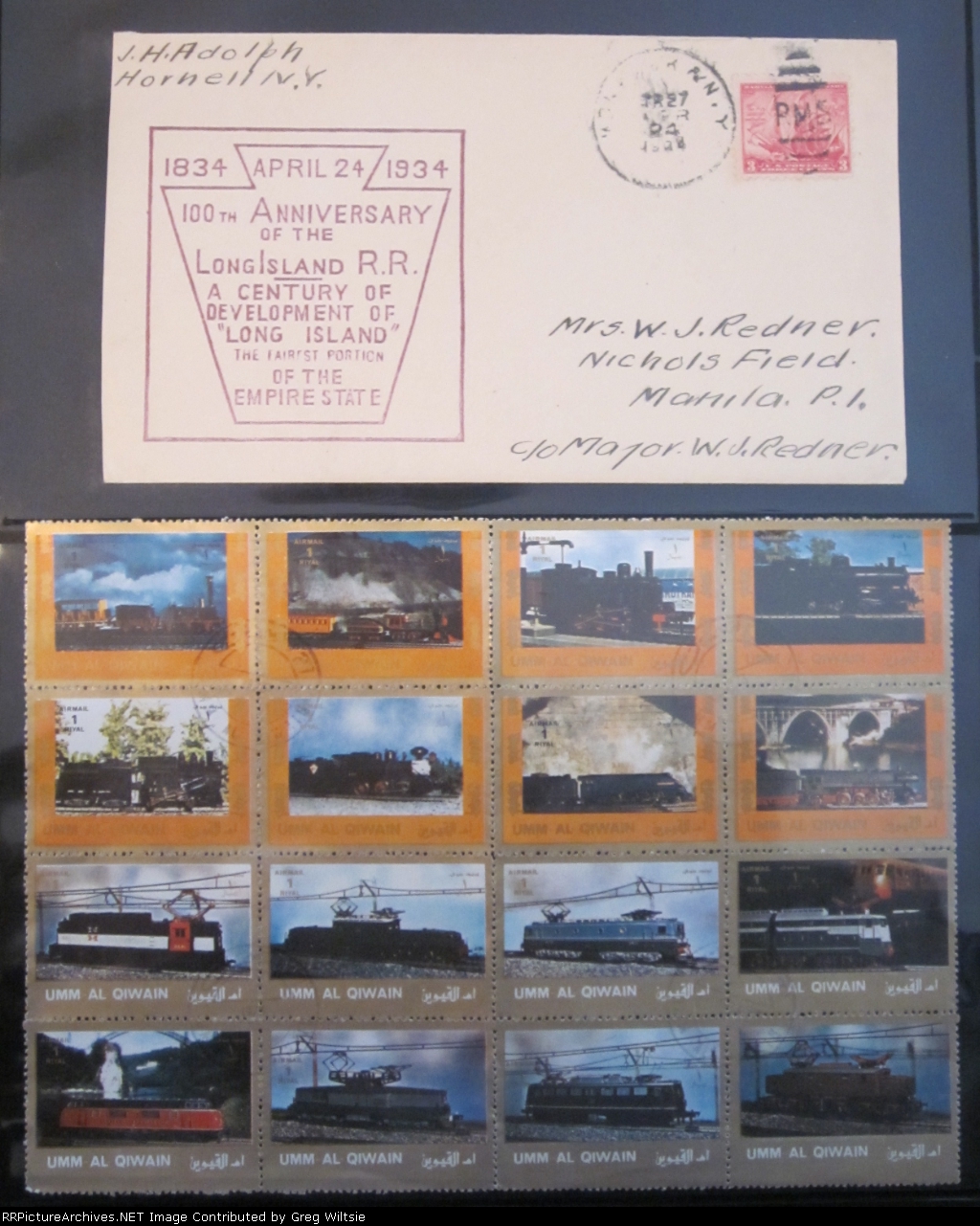 Railroad Postage Stamp Collection