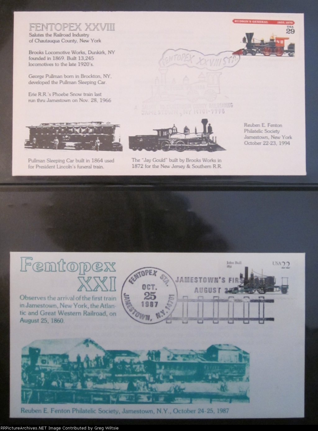 Railroad Postage Stamp Collection