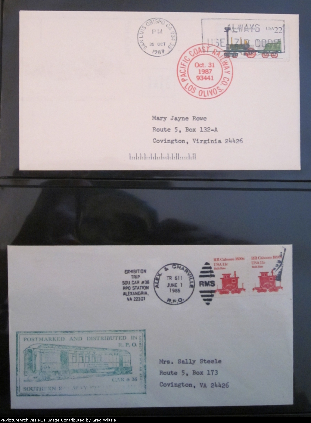 Railroad Postage Stamp Collection