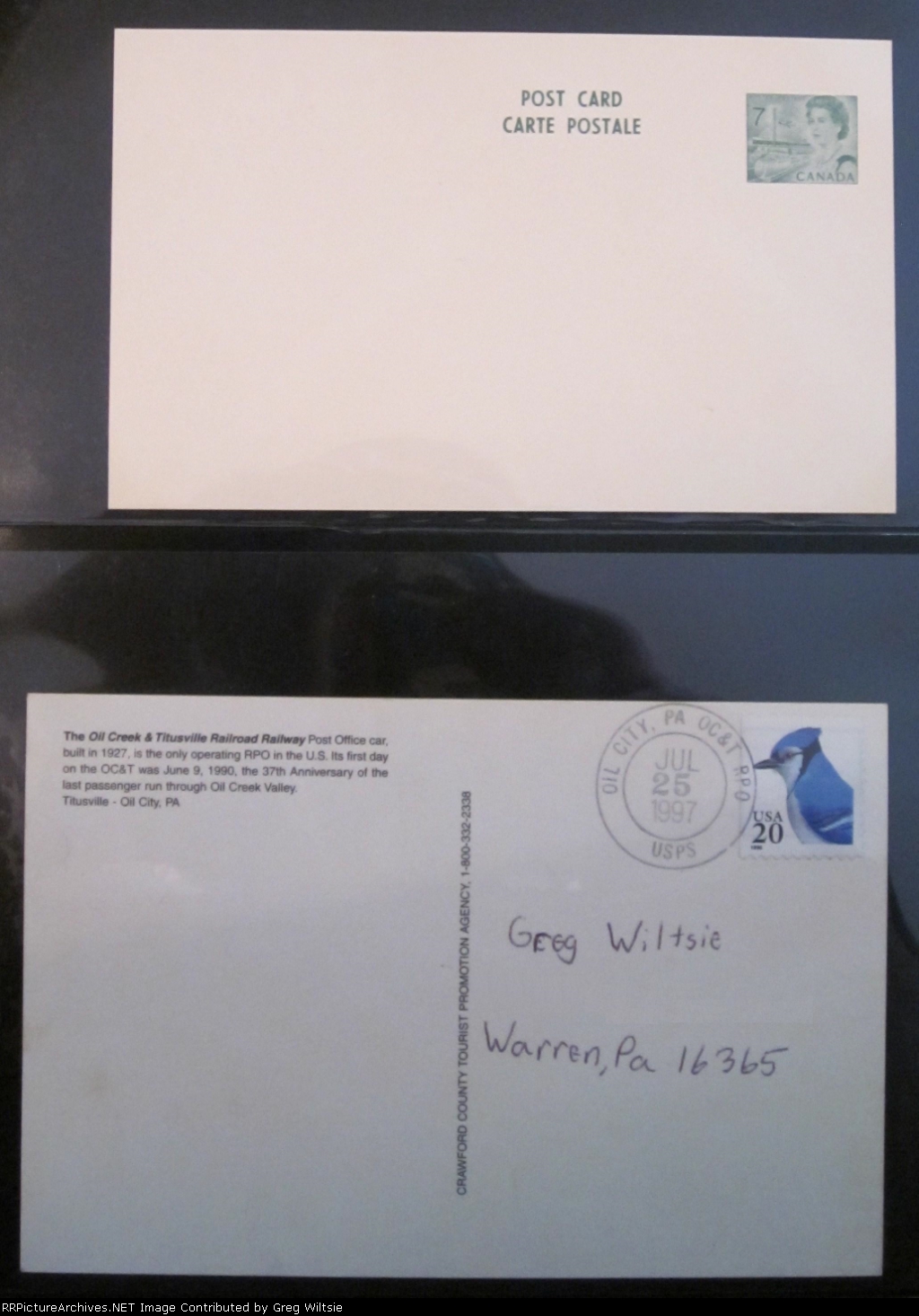 Railroad Postage Stamp Collection