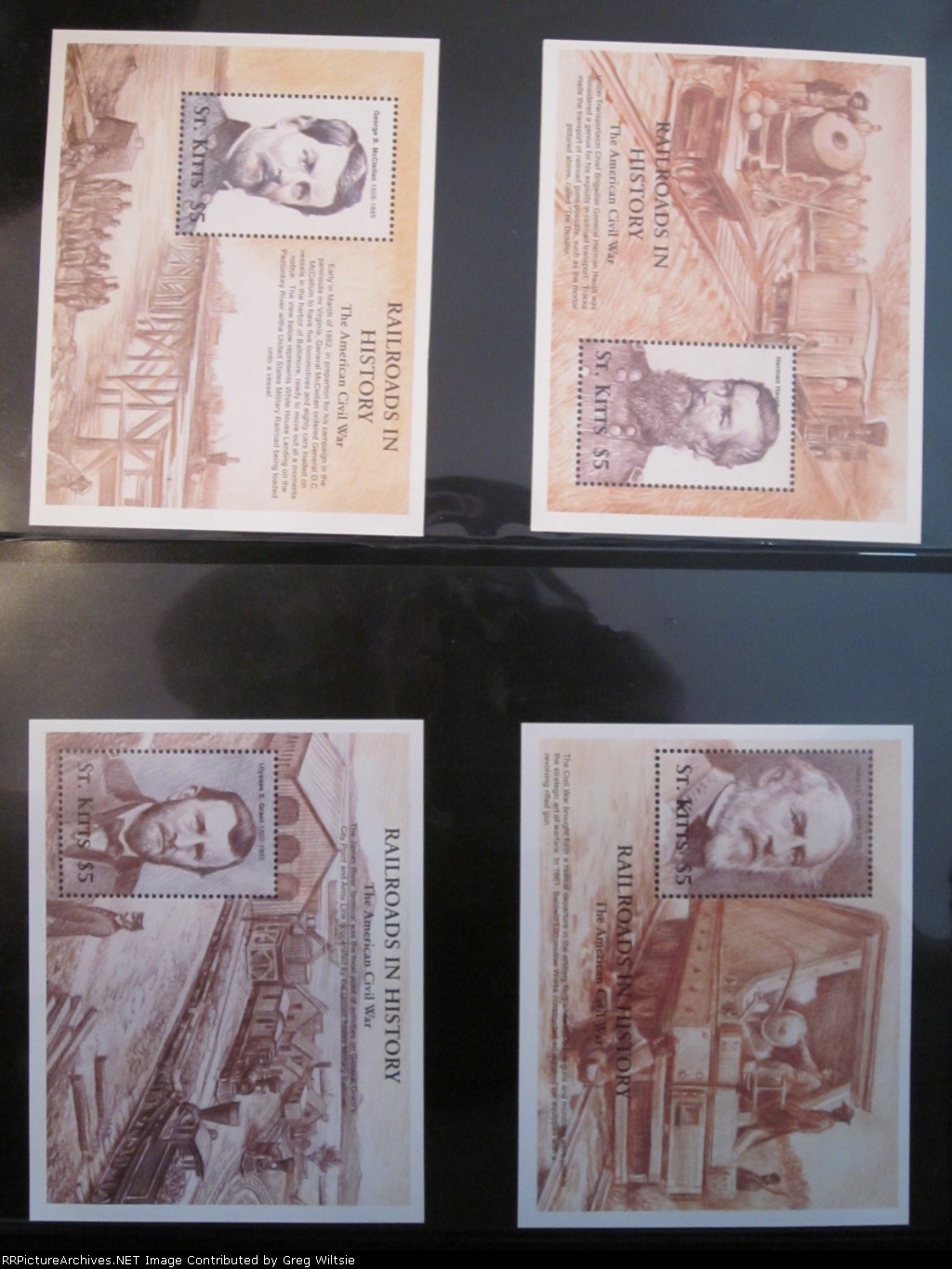 Railroad Postage Stamp Collection