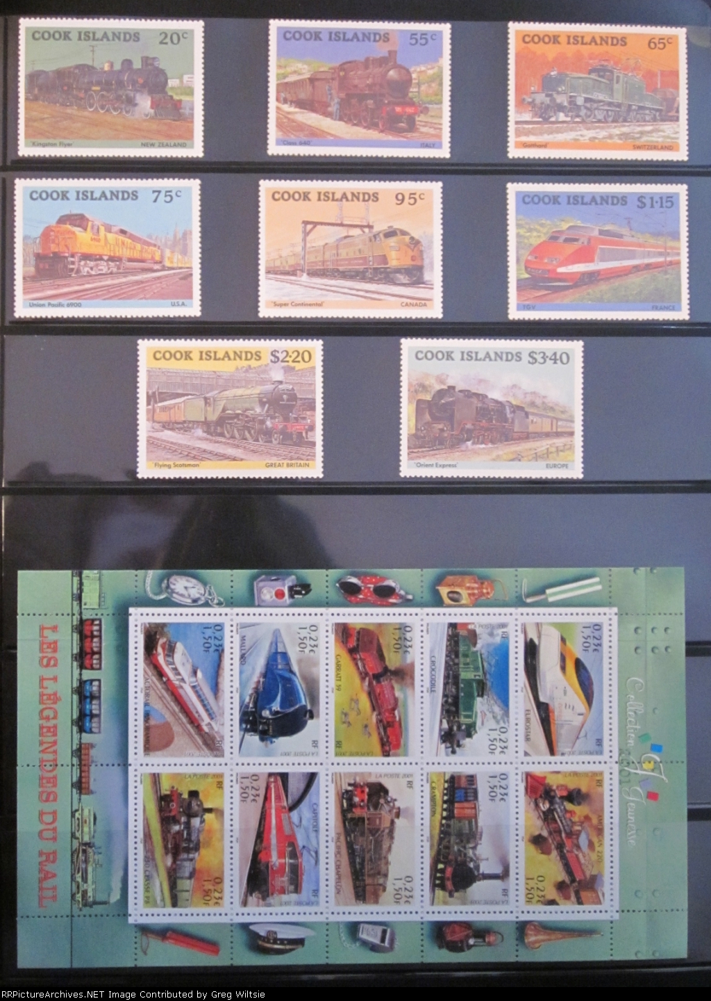Railroad Postage Stamp Collection