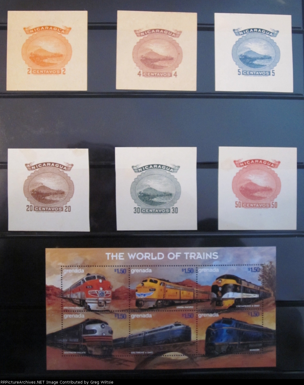 Railroad Postage Stamp Collection