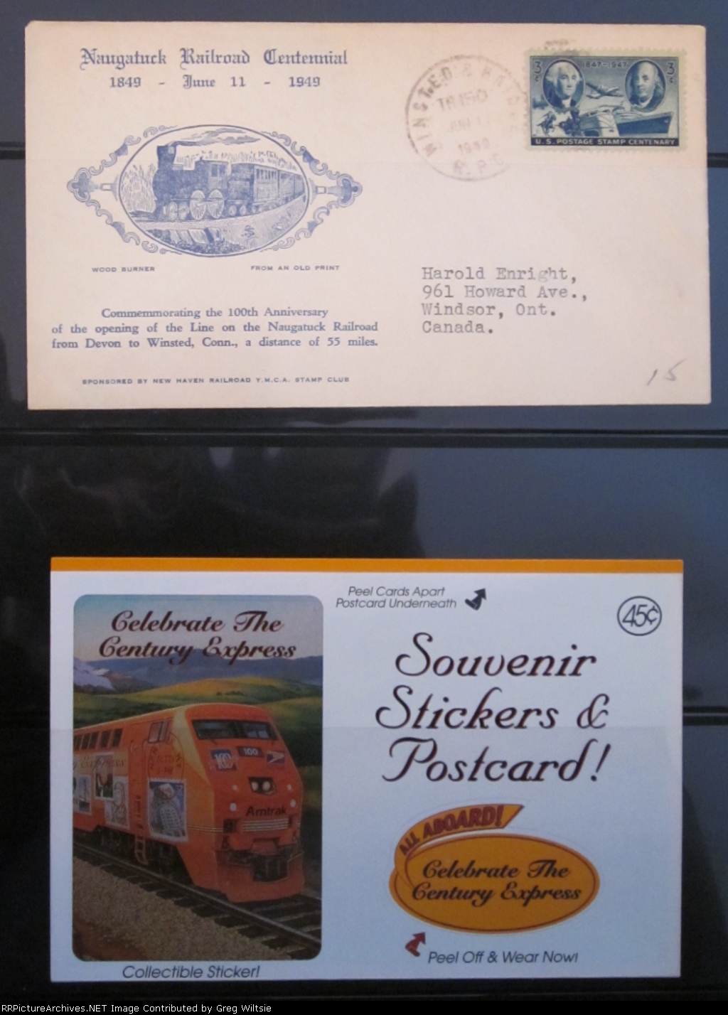 Railroad Postage Stamp Collection