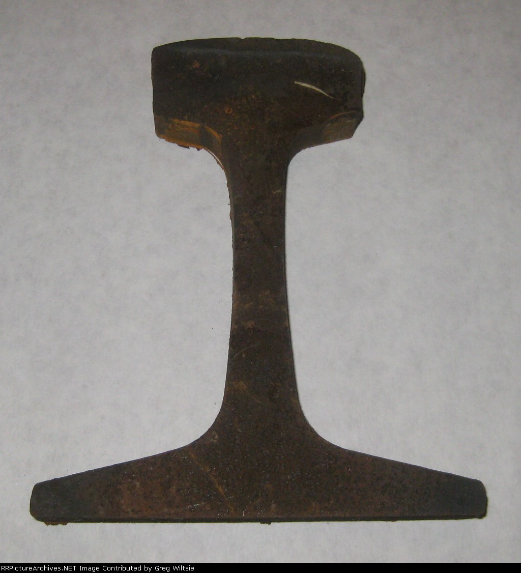 A cross section of rail