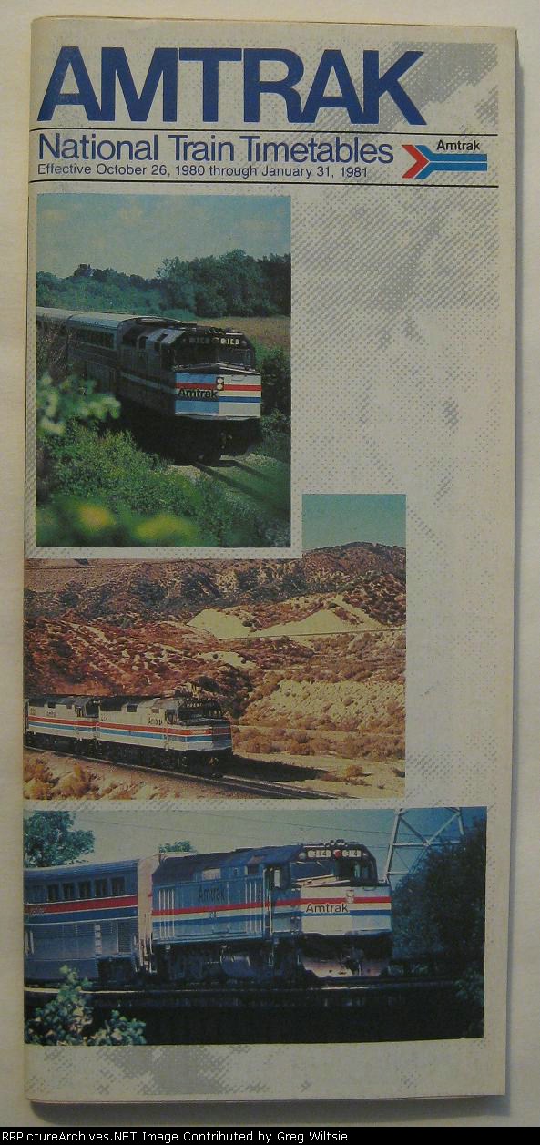 Amtrak Timetable