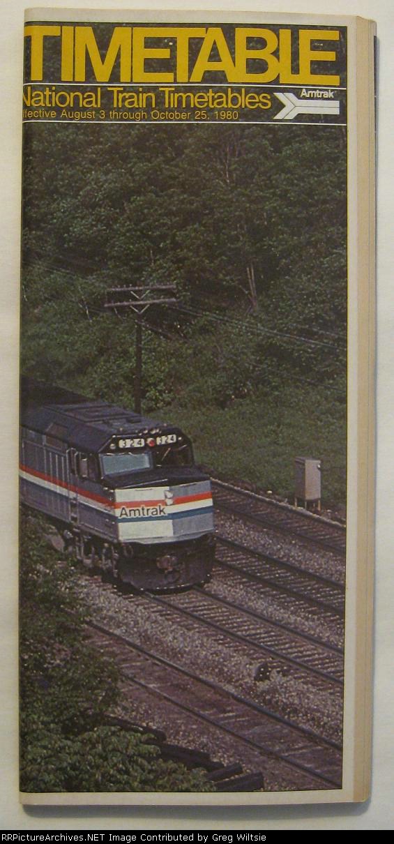 Amtrak Timetable