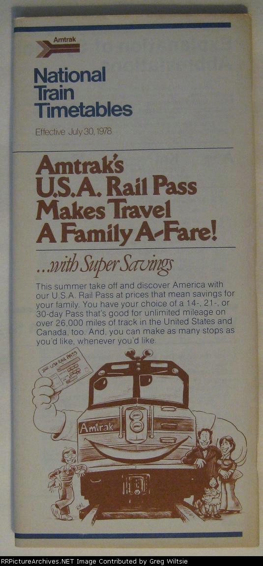 Amtrak Timetable