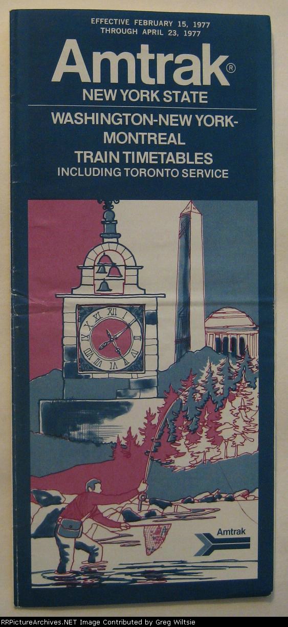 Amtrak New York State Timetable