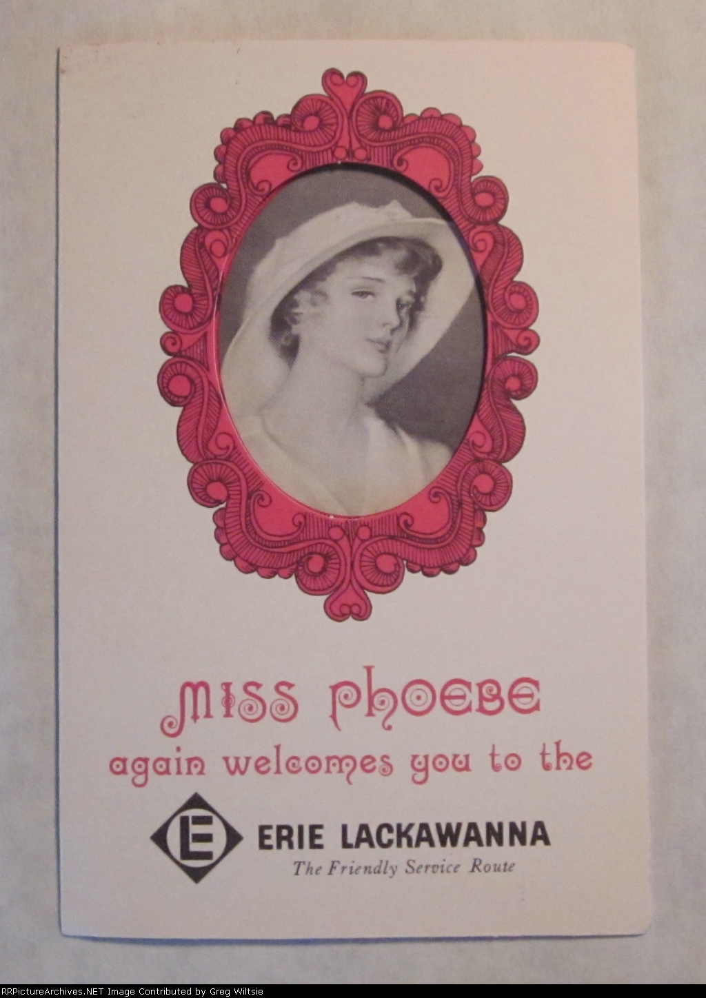 Erie Lackawanna Miss Phoebe Snow Card