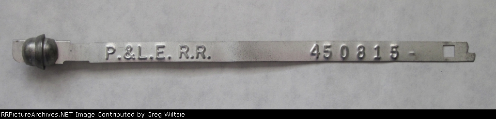 Pittsburgh and Lake Erie Car Tie