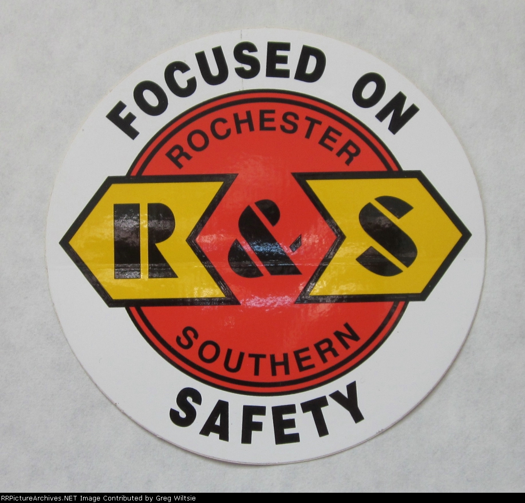 Rochester and Soutern Focused On Safety Sticker