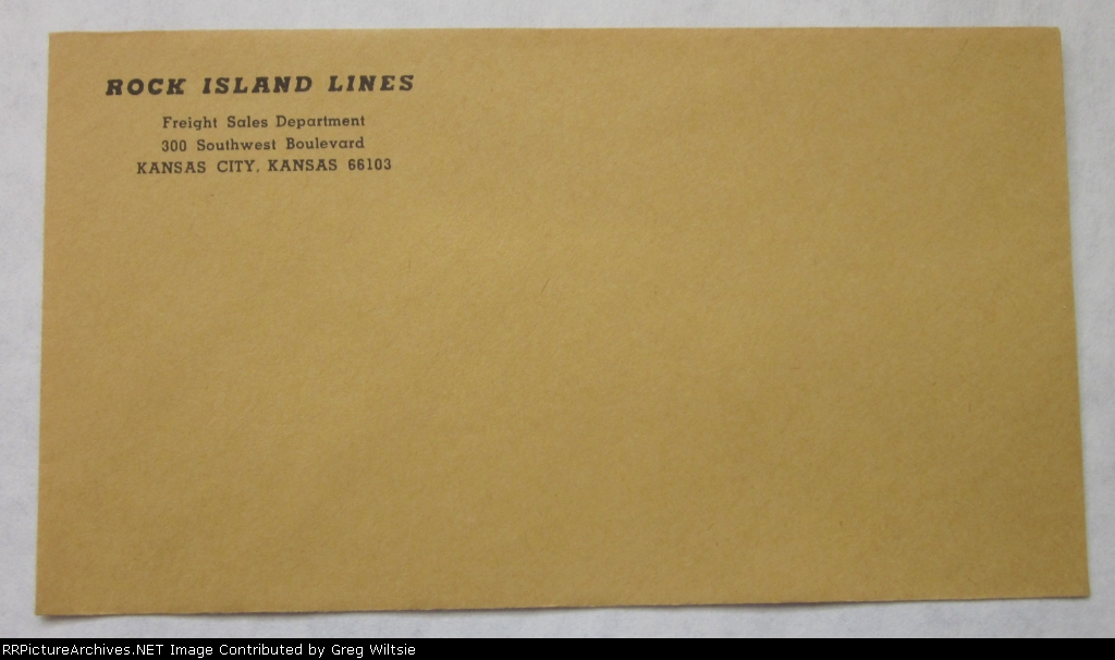 Rock Island Lines Envelope