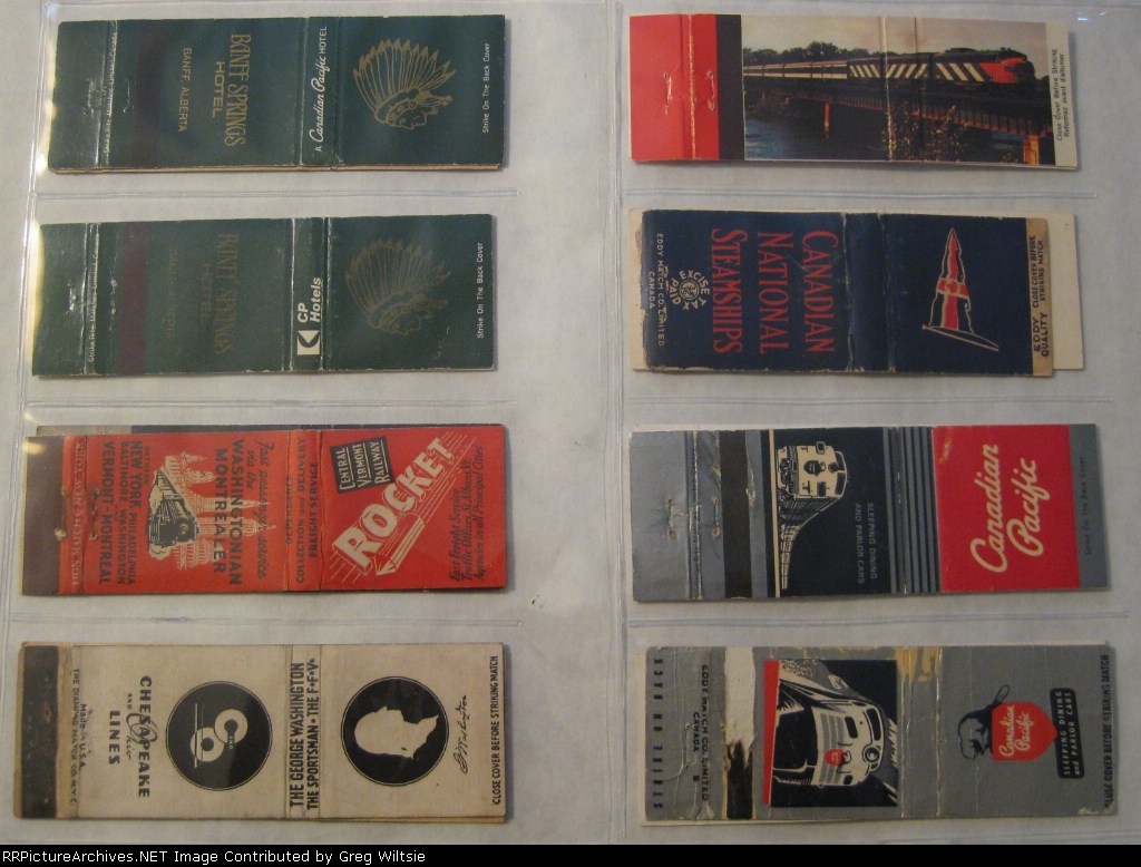 Railroad Matchbook Collection